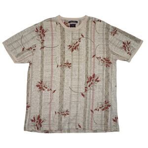 Vintage Tommy Jeans Floral Stripe Tee – Made in Indonesia